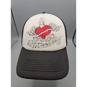 Metal Mulisha Hat Cap Black White Red Heart Wings Foam Mesh Trucker Hat Cap